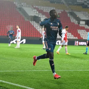 Arsenal's Nicolas Pepe Scores in Europa League Quarterfinal Against Slavia Praha in Prague Arsenal's Nicolas Pepe Scores in Europa League Quarterfinal Against Slavia Praha in Prague