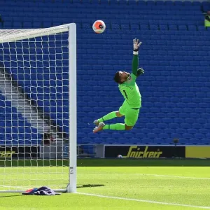 Arsenal's Nicolas Pepe Scores Past Brighton's Mat Ryan in Empty Premier League Match