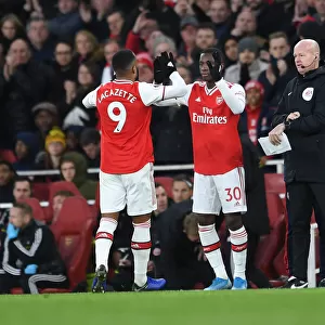 Arsenal's Nketiah Replaces Lacazette Against Sheffield United (Premier League, January 2020)