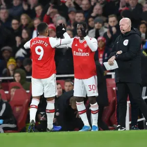 Arsenal's Nketiah Replaces Lacazette Against Sheffield United (Premier League, January 2020)