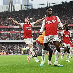 Arsenal's Nketiah Scores Second Goal in Arsenal's Victory over Fulham (2023-24)