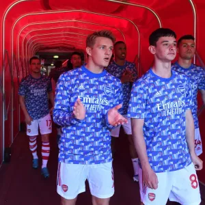 Arsenal's Odegaard and Patino: Pre-Match Focus before Arsenal vs Leeds United, Premier League 2021-22 Arsenal's Odegaard and Patino: Pre-Match Focus before Arsenal vs Leeds United, Premier League 2021-22