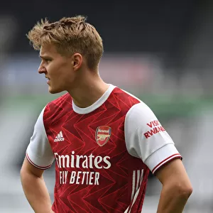 Arsenal's Odegaard Plays Newcastle in Empty St. James Park (2020-21 Premier League)