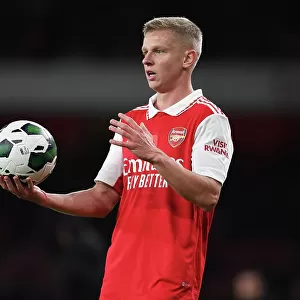 Arsenal's Oleksandr Zinchenko in Action against Brighton & Hove Albion in Carabao Cup Match