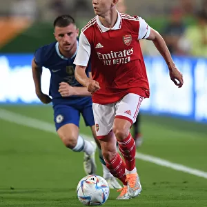 Arsenal's Oleksandr Zinchenko in Action Against Chelsea in the Florida Cup 2022-23