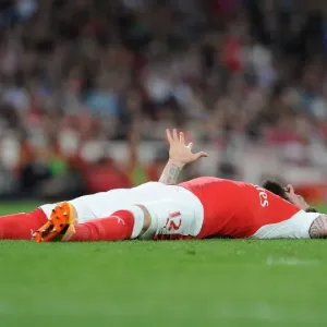 Arsenal's Olivier Giroud in Action against Sunderland, Premier League 2016-17
