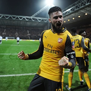 Arsenal's Olivier Giroud Scores Brace: FA Cup Victory over Preston North End (January 7, 2017)