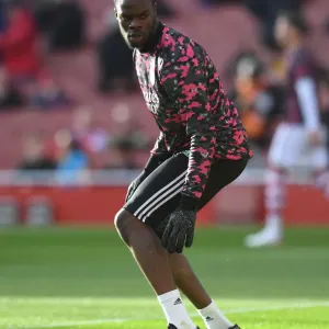 Arsenal's Ovie Ejeh at Emirates Stadium: Arsenal vs. Watford, Premier League 2021-22 Arsenal's Ovie Ejeh at Emirates Stadium: Arsenal vs. Watford, Premier League 2021-22