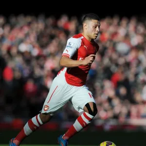 Arsenal's Oxlade-Chamberlain in Action: Arsenal vs. Everton, Premier League 2014-15 Arsenal's Oxlade-Chamberlain in Action: Arsenal vs. Everton, Premier League 2014-15
