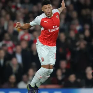 Arsenal's Oxlade-Chamberlain in Action against FC Bayern Munich - UEFA Champions League 2015/16 Arsenal's Oxlade-Chamberlain in Action against FC Bayern Munich - UEFA Champions League 2015/16