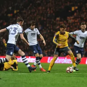 Arsenal's Oxlade-Chamberlain Faces Off Against Preston Duo Cunningham and Clarke in FA Cup Clash