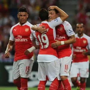 Arsenal Players Celebrating Print