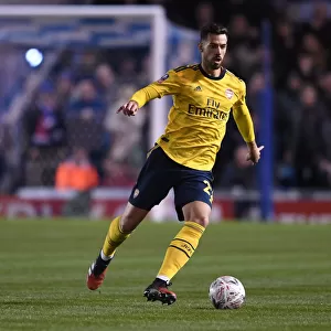 Arsenal's Pablo Mari in Action during FA Cup Clash against Portsmouth