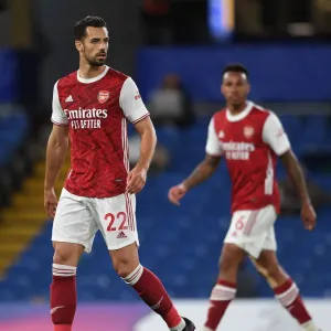 Arsenal's Pablo Mari at Chelsea's Stamford Bridge: 2020-21 Premier League Match Amidst COVID-19 Restrictions
