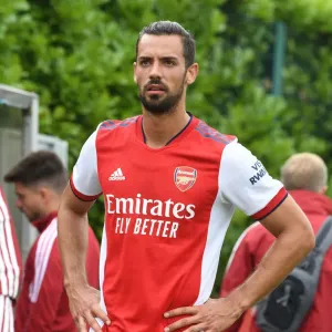 Arsenal's Pablo Mari in Pre-Season Action Against Millwall Arsenal's Pablo Mari in Pre-Season Action Against Millwall