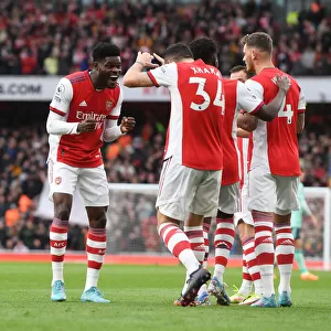 Arsenal's Partey-Xhaka Partnership: First Goal Celebration vs Leicester City (2021-22)