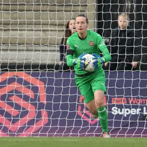 Arsenal's Pauline Peyraud-Magnin in Action against Birmingham Ladies (WSL, 2018)