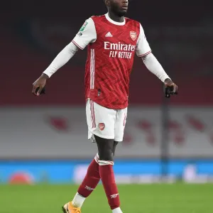 Arsenal's Pepe Stars in Empty Emirates: Carabao Cup Quarterfinal vs Manchester City Arsenal's Pepe Stars in Empty Emirates: Carabao Cup Quarterfinal vs Manchester City