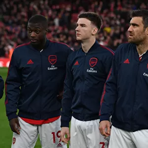 Arsenal's Pepe, Tierney, and Sokratis Prepare for Crystal Palace Clash (2019-20)