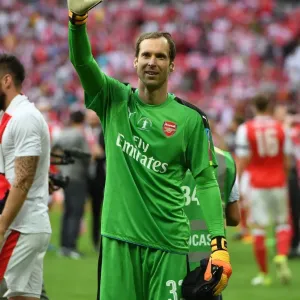 Arsenal's Petr Cech Celebrates FA Cup Victory Over Chelsea Arsenal's Petr Cech Celebrates FA Cup Victory Over Chelsea
