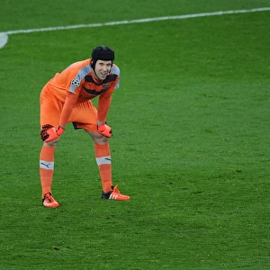 Arsenal's Petr Cech Faces Off Against FC Bayern Munich in 2015/16 UEFA Champions League