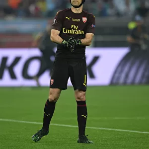 Arsenal's Petr Cech Before UEFA Europa League Final Against Chelsea in Baku