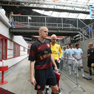 Arsenal's Philippe Senderos Leads the Way in 2-1 Victory over Lazio at Amsterdam ArenA (2007) Arsenal's Philippe Senderos Leads the Way in 2-1 Victory over Lazio at Amsterdam ArenA (2007)