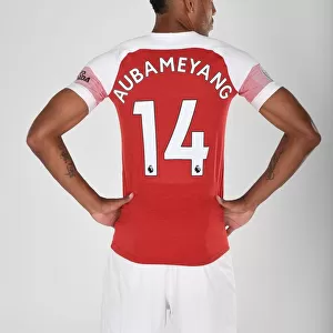 Arsenal's Pierre-Emerick Aubameyang at 2018/19 First Team Photo Call