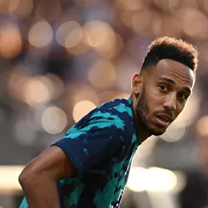 Arsenal's Pierre-Emerick Aubameyang Warms Up Ahead of Angers Friendly
