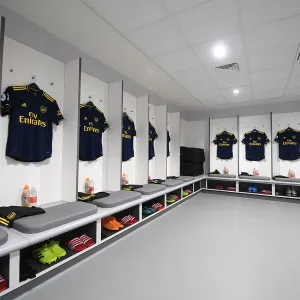 Arsenal's Pre-Match Huddle: Liverpool vs Arsenal, Premier League 2019-20 Arsenal's Pre-Match Huddle: Liverpool vs Arsenal, Premier League 2019-20