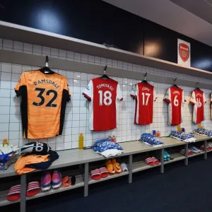 Arsenal's Pre-Match Huddle: Tottenham Hotspur vs Arsenal, Premier League 2021-22 Arsenal's Pre-Match Huddle: Tottenham Hotspur vs Arsenal, Premier League 2021-22