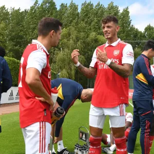 Arsenal's Pre-Season Encounter with Ipswich Town: Cedric and Ben White in Action