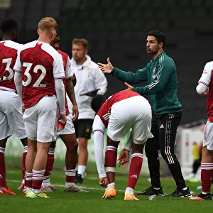 Arsenal's Pre-Season Friendly Against MK Dons: Mikel Arteta Leads Team Training