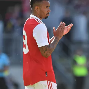Arsenal's Pre-Season Test: Gabriel Jesus in Action against 1. FC Nürnberg