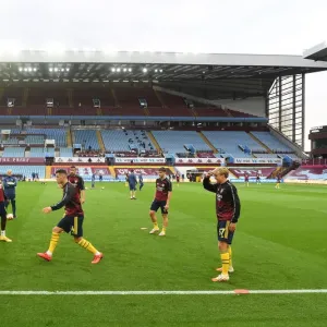 Arsenal's Premier League Showdown at Aston Villa: Warm-Up Moments