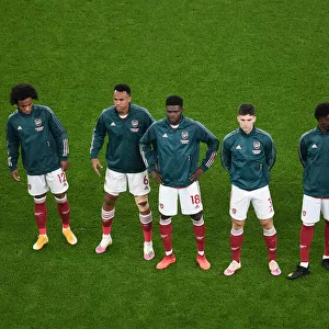 Arsenal's Premier League Squad: Lacazette, Willian, Gabriel, Partey, Tierney, Saka, Elneny Line Up Against Aston Villa