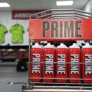 Arsenal PRIME-Branded Water Bottles in Print