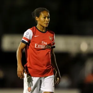 Arsenal's Rachel Yankey in Action against Bristol Academy in FA WSL Clash