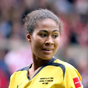 Arsenal's Rachel Yankey Celebrates FA Cup Victory over Charlton Athletic (2007) Arsenal's Rachel Yankey Celebrates FA Cup Victory over Charlton Athletic (2007)