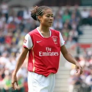 Arsenal's Rachel Yankey Celebrates Victory in FA Womens Cup Final vs Leeds United (5/5/08)