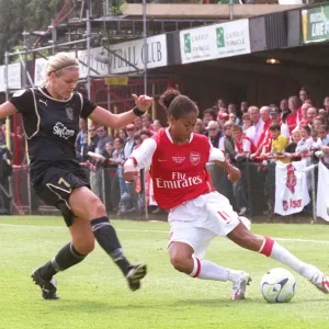 Arsenal's Rachel Yankey and Lisa Dahlqvist of Umea Clash in UEFA Cup Final Arsenal's Rachel Yankey and Lisa Dahlqvist of Umea Clash in UEFA Cup Final