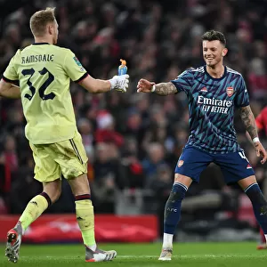 Arsenal's Ramsdale and White Clash Heads in Carabao Cup Semi-Final Showdown Against Liverpool