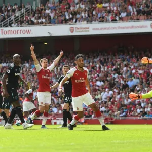 Arsenal's Ramsey and Aubameyang vs. West Ham's Hart: Intense Moment from the Premier League Clash Arsenal's Ramsey and Aubameyang vs. West Ham's Hart: Intense Moment from the Premier League Clash