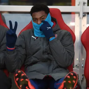 Arsenal's Reine-Adelaide on the Bench: Nottingham Forest vs Arsenal, FA Cup Third Round 2017-18 Arsenal's Reine-Adelaide on the Bench: Nottingham Forest vs Arsenal, FA Cup Third Round 2017-18