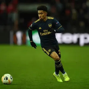 Arsenal's Reiss Nelson in Action against Standard Liege in UEFA Europa League (December 2019) Arsenal's Reiss Nelson in Action against Standard Liege in UEFA Europa League (December 2019)