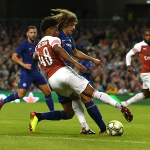 Arsenal's Reiss Nelson Clashes with Chelsea's Ethan Ampadu in Pre-Season Friendly, 2018 Arsenal's Reiss Nelson Clashes with Chelsea's Ethan Ampadu in Pre-Season Friendly, 2018