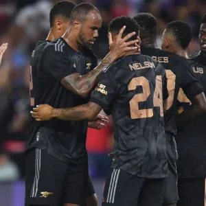 Arsenal's Reiss Nelson Scores Third Goal vs Orlando City SC in 2022-23 Pre-Season Friendly Arsenal's Reiss Nelson Scores Third Goal vs Orlando City SC in 2022-23 Pre-Season Friendly