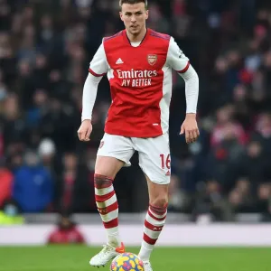 Arsenal's Rob Holding in Action against Burnley - Premier League 2021-22 Arsenal's Rob Holding in Action against Burnley - Premier League 2021-22