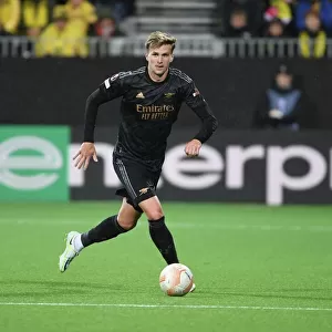 Arsenal's Rob Holding in Action: Europa League Clash at Bodø/Glimt, Norway (October 2022)