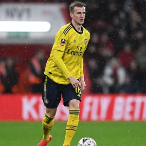 Arsenal's Rob Holding in Action: FA Cup Battle at AFC Bournemouth
